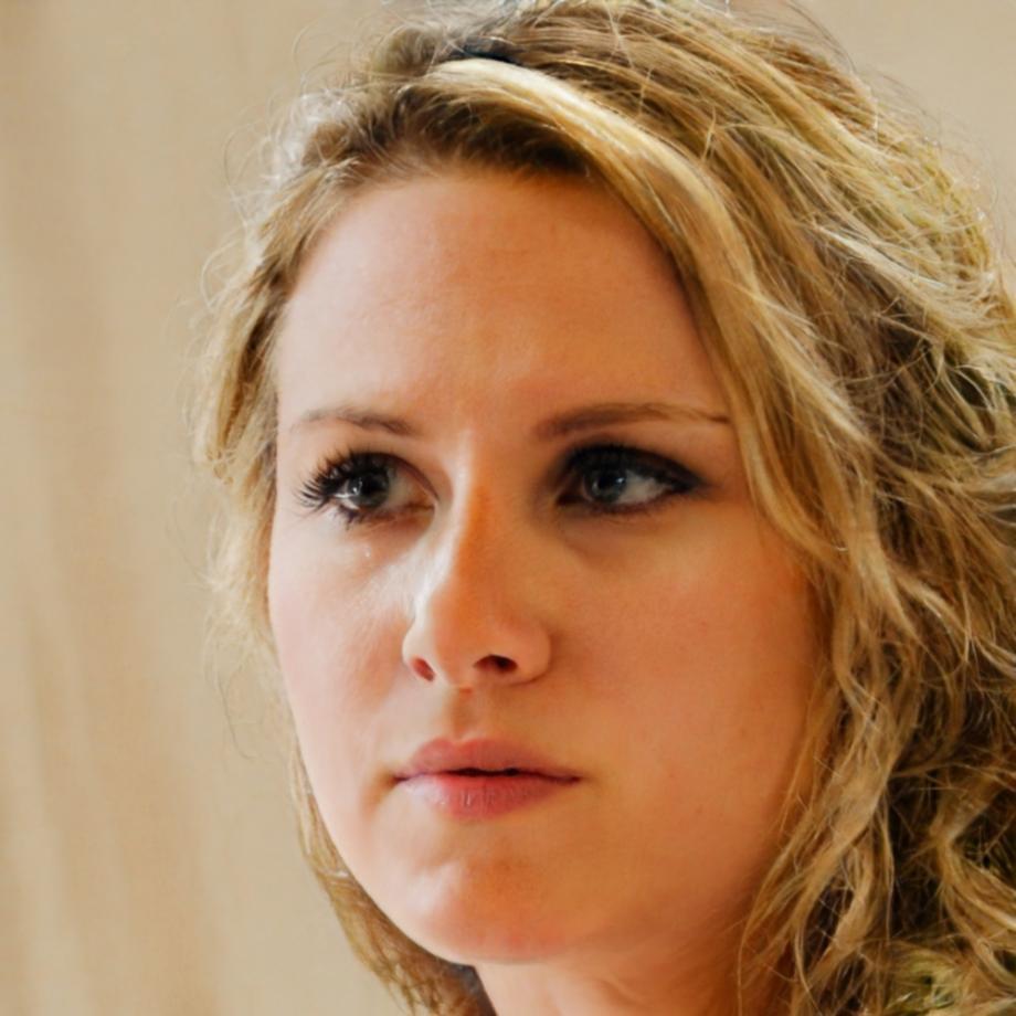 Instructor Livia Bergström working on celebration concept design